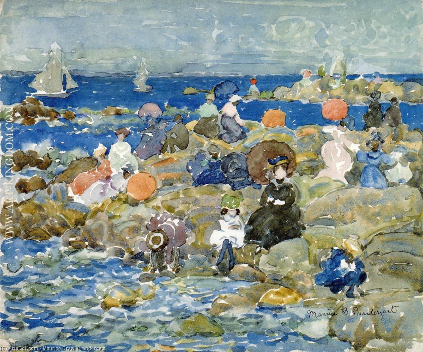 Holiday, Nahant — Maurice Brazil Prendergast