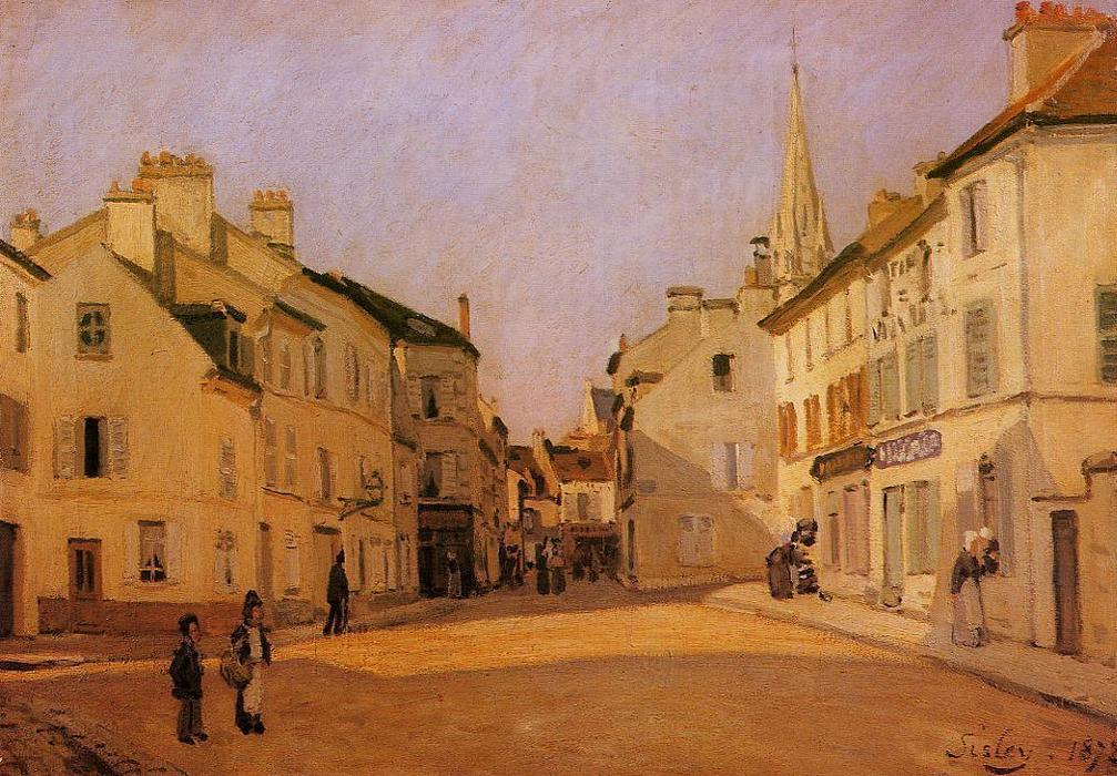 Square In Argenteuil (also Known As Rue De La Chaussee) — Alfred Sisley