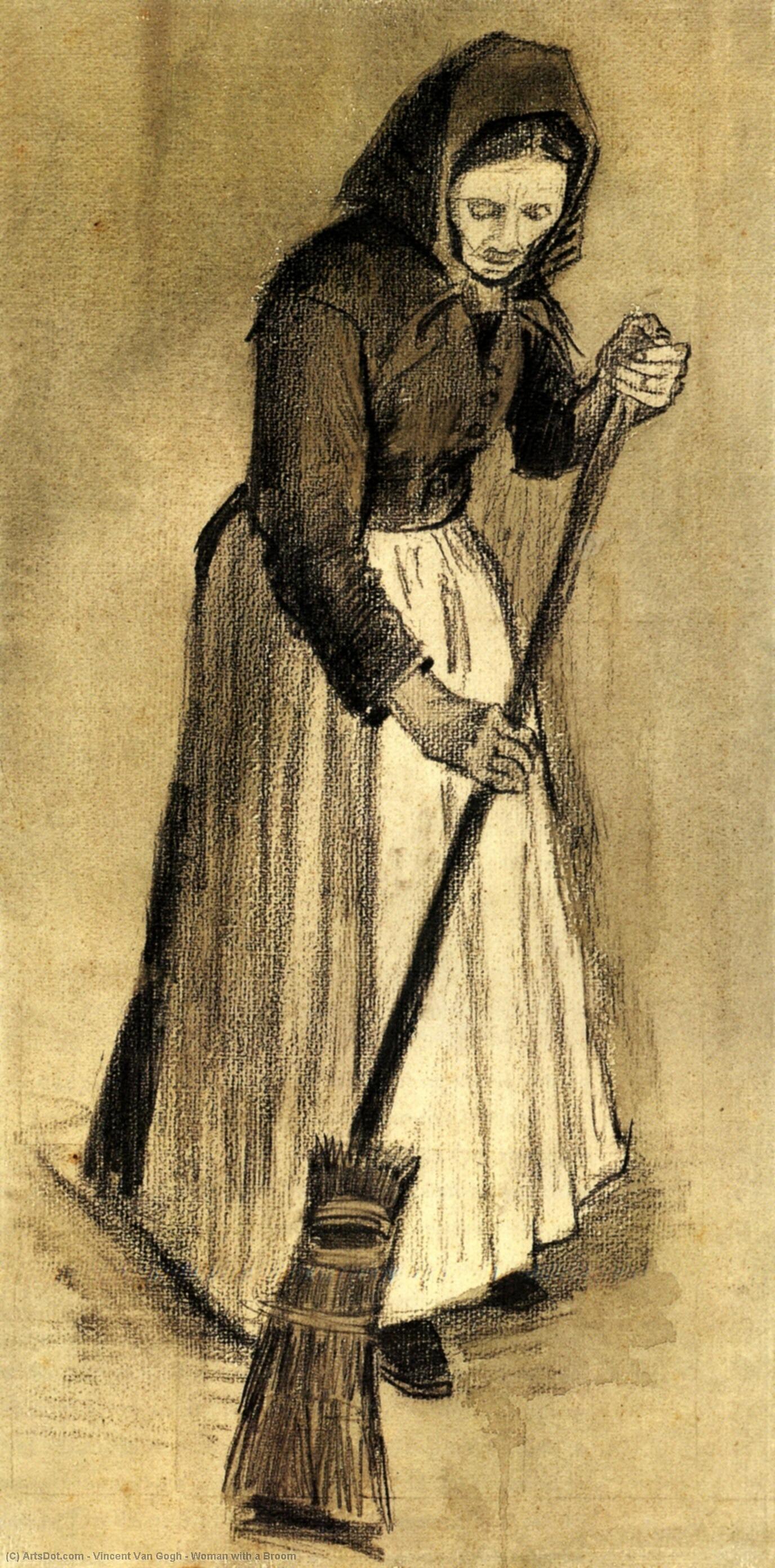 Woman With A Broom — Vincent Willem Van Gogh