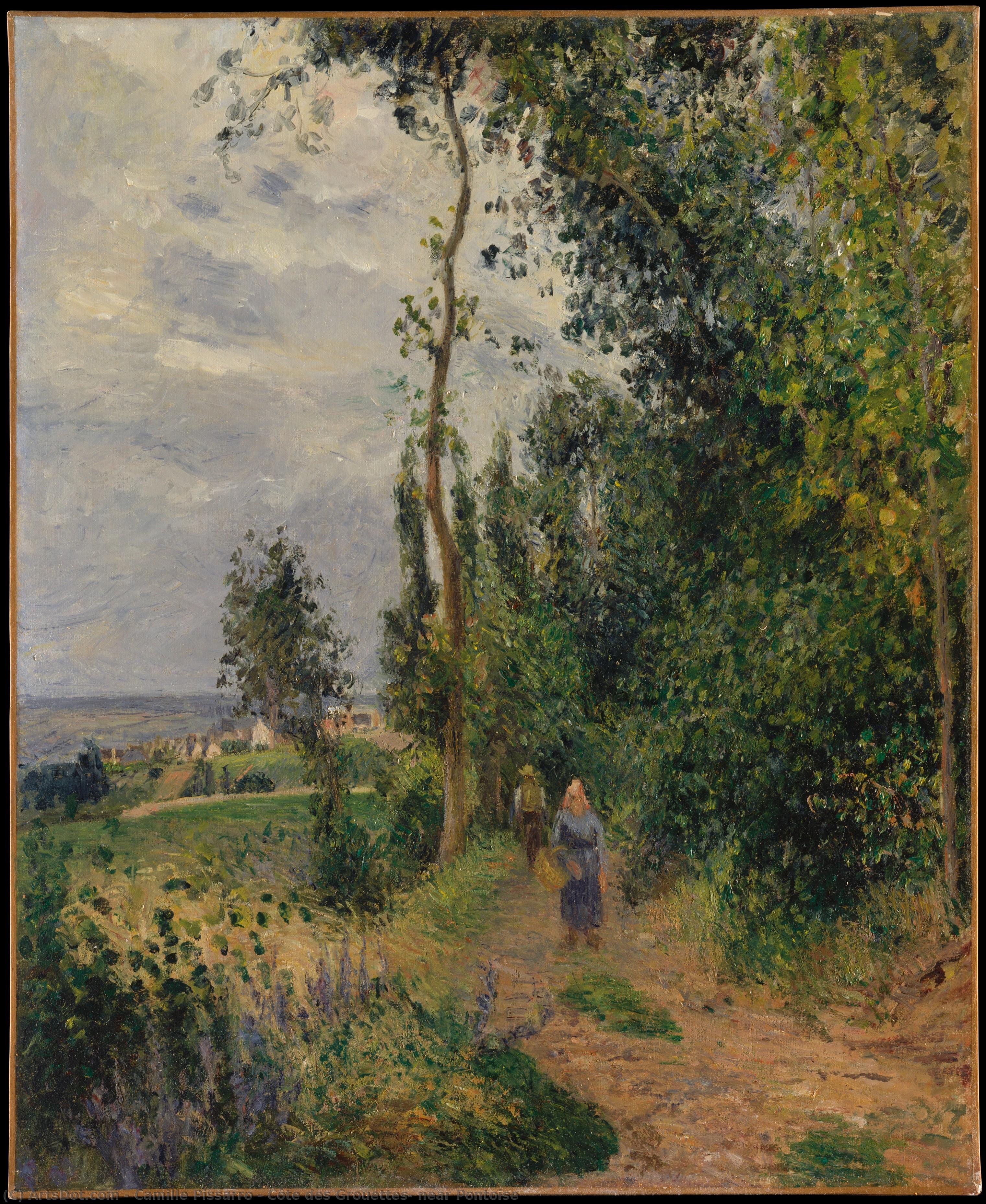 Côte Des Grouettes, Near Pontoise — Camille Pissarro