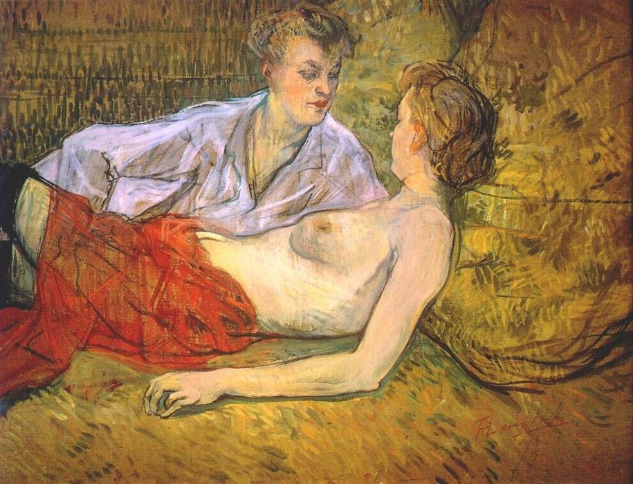The Two Girlfriends — Henri De Toulouse-lautrec