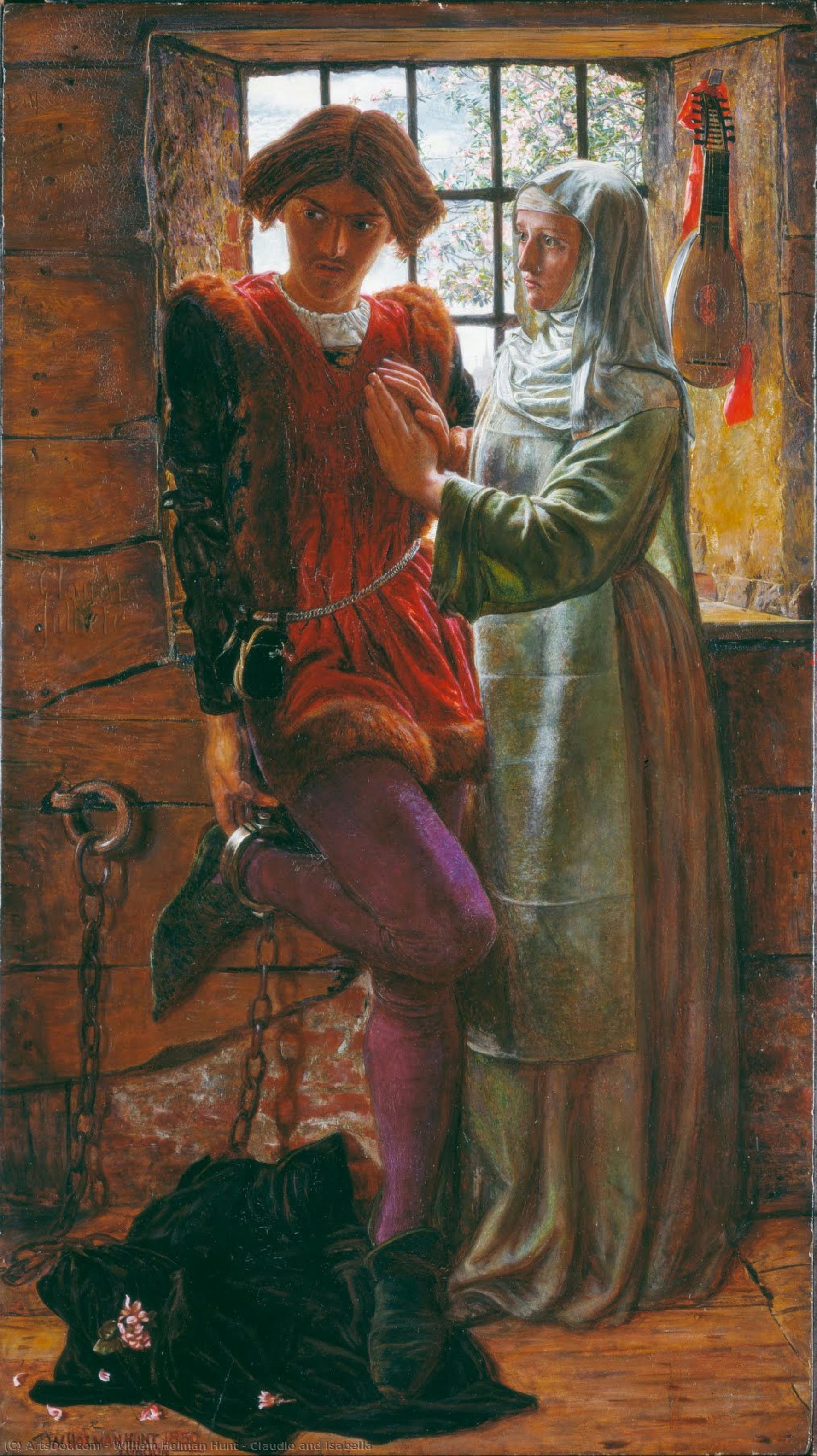 Claudio And Isabella — William Holman Hunt
