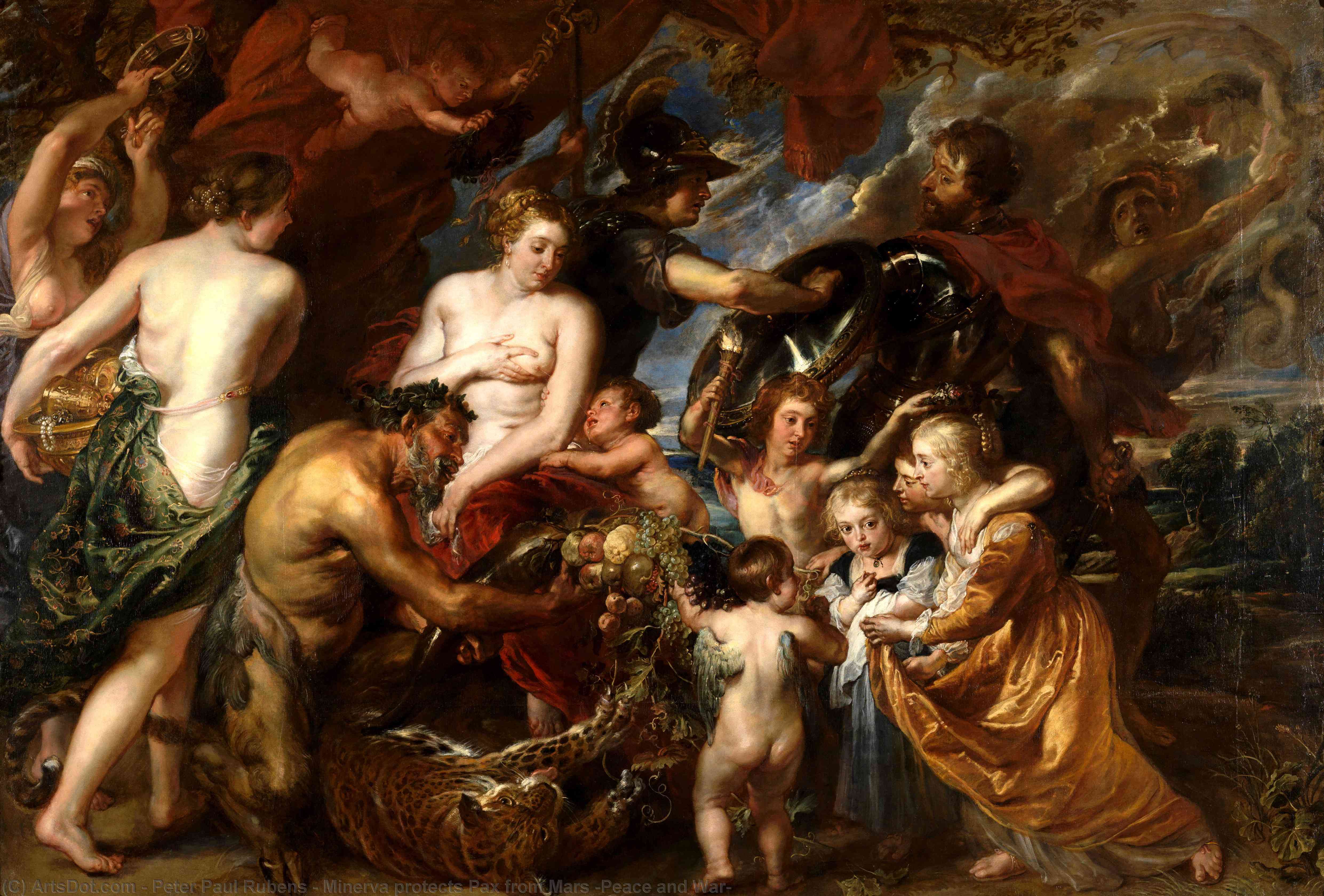 Minerva Protects Pax From Mars (peace And War) — Peter Paul Rubens