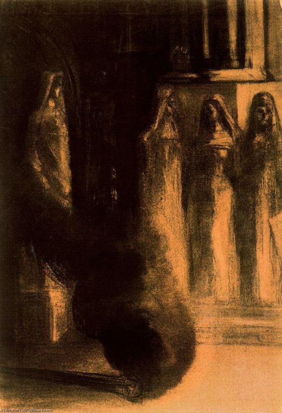 The Black Torches — Odilon Redon