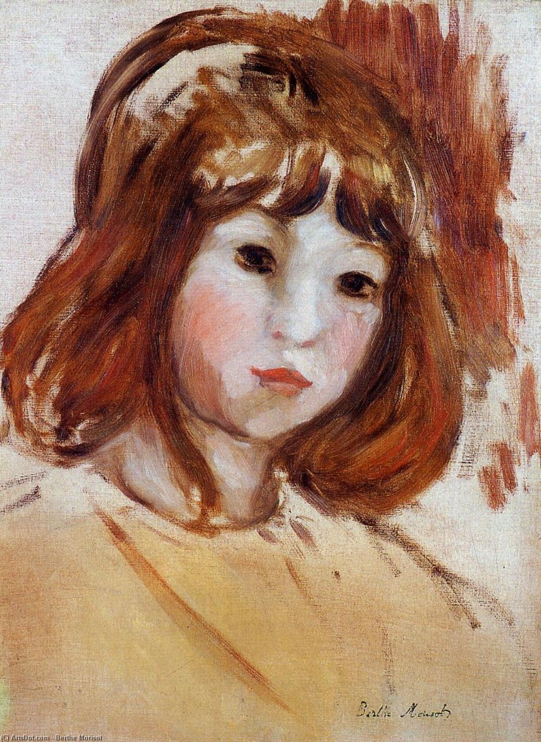 Portrait Of A Young Girl — Berthe Morisot