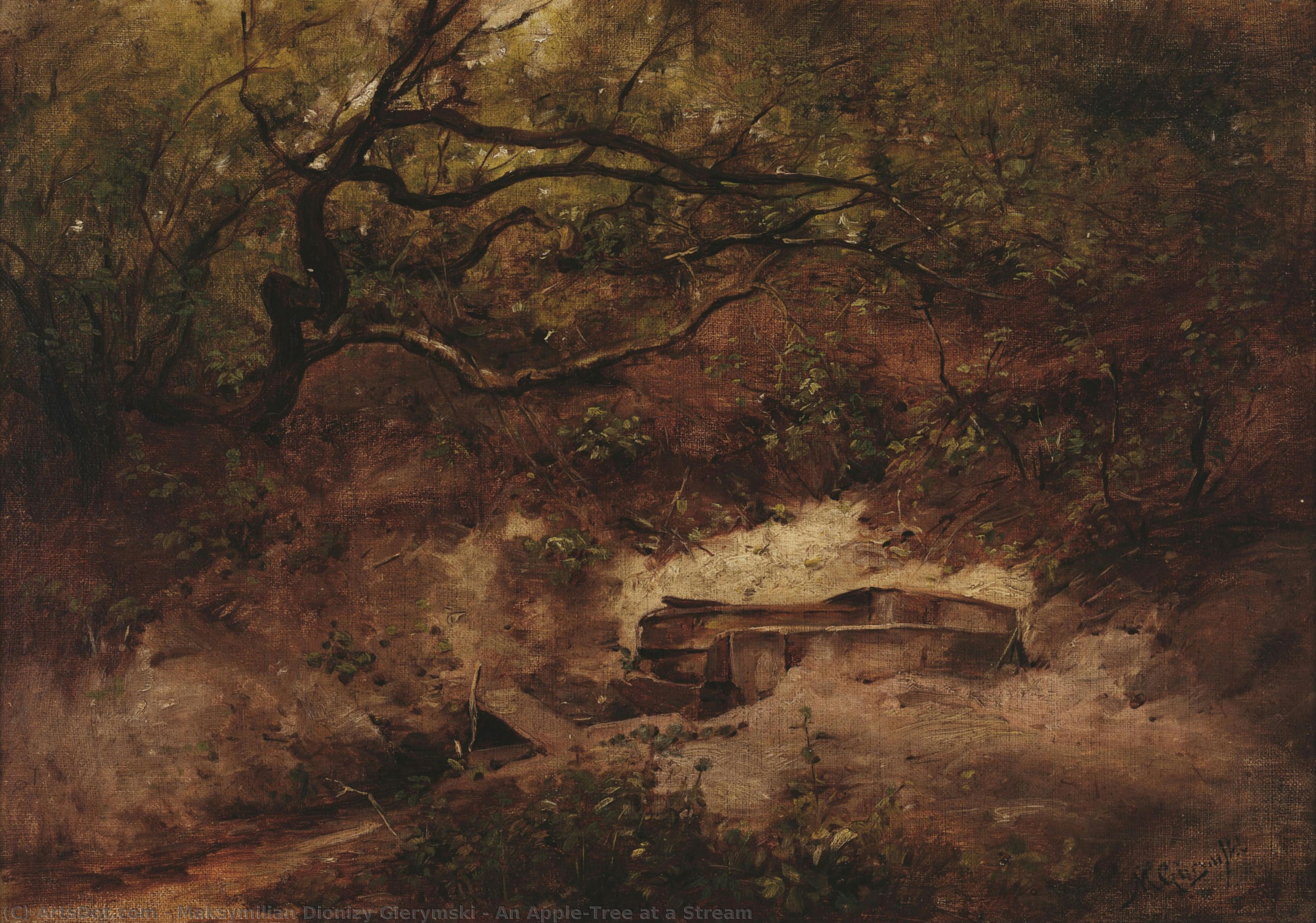 An Apple-tree At A Stream — Maksymilian Dionizy Gierymski