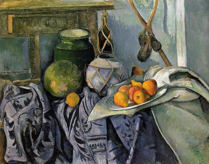 Still Life With A Ginger Jar And Eggplants — Pol Sezan