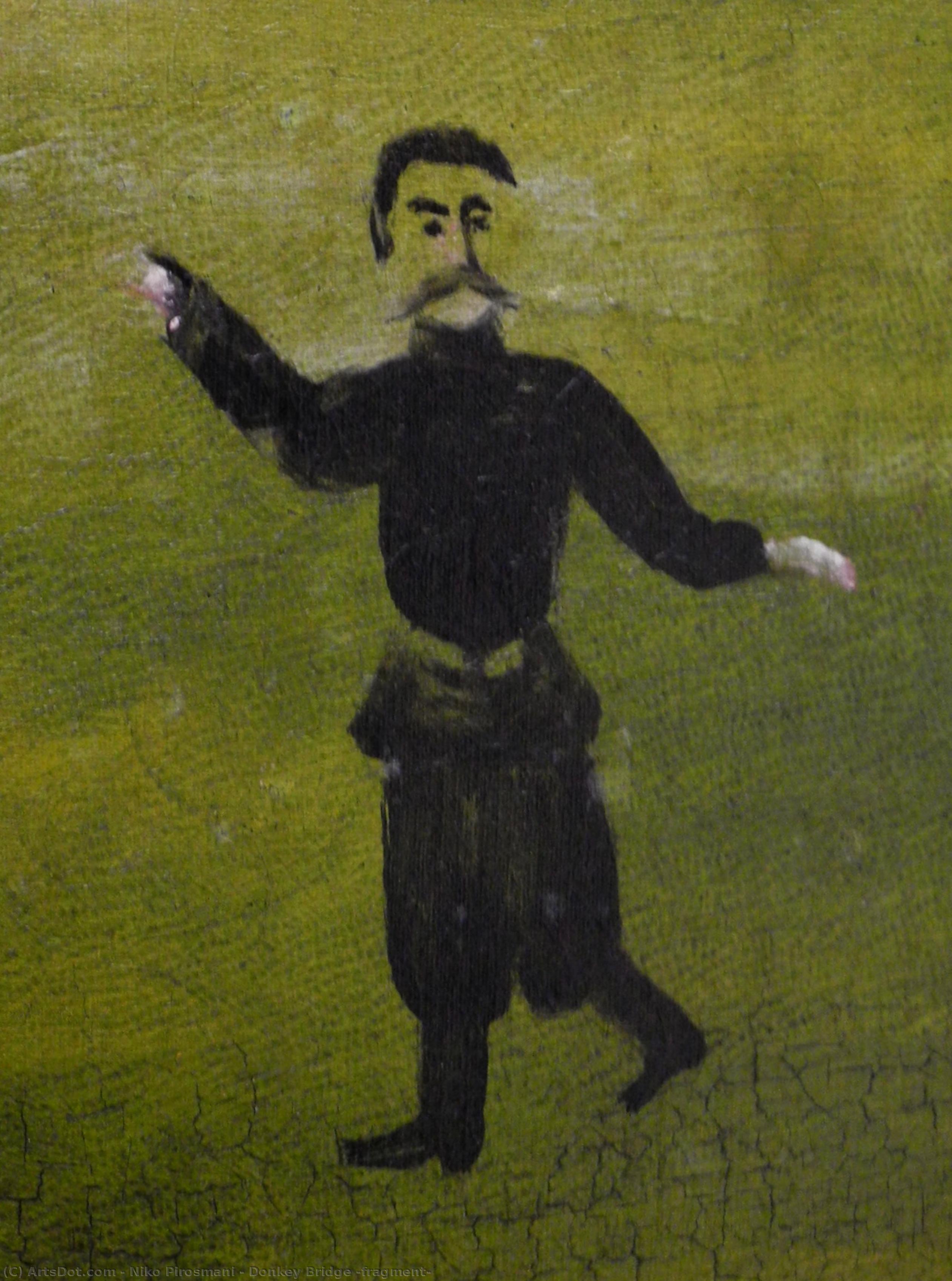Donkey Bridge (fragment) — Niko Pirosmani