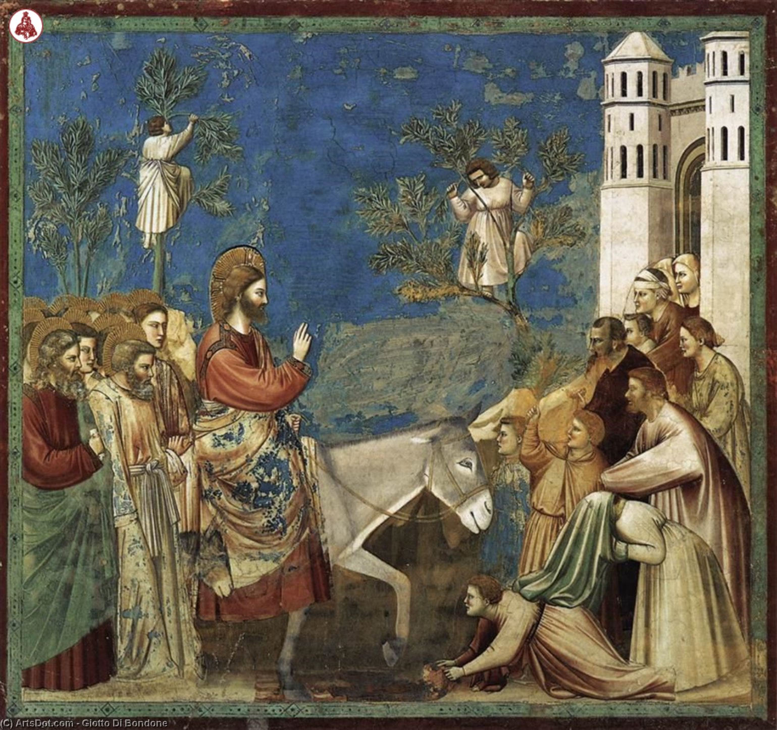 No. 26 Scenes From The Life Of Christ: 10. Entry Into Jerusalem — Giotto Di Bondone