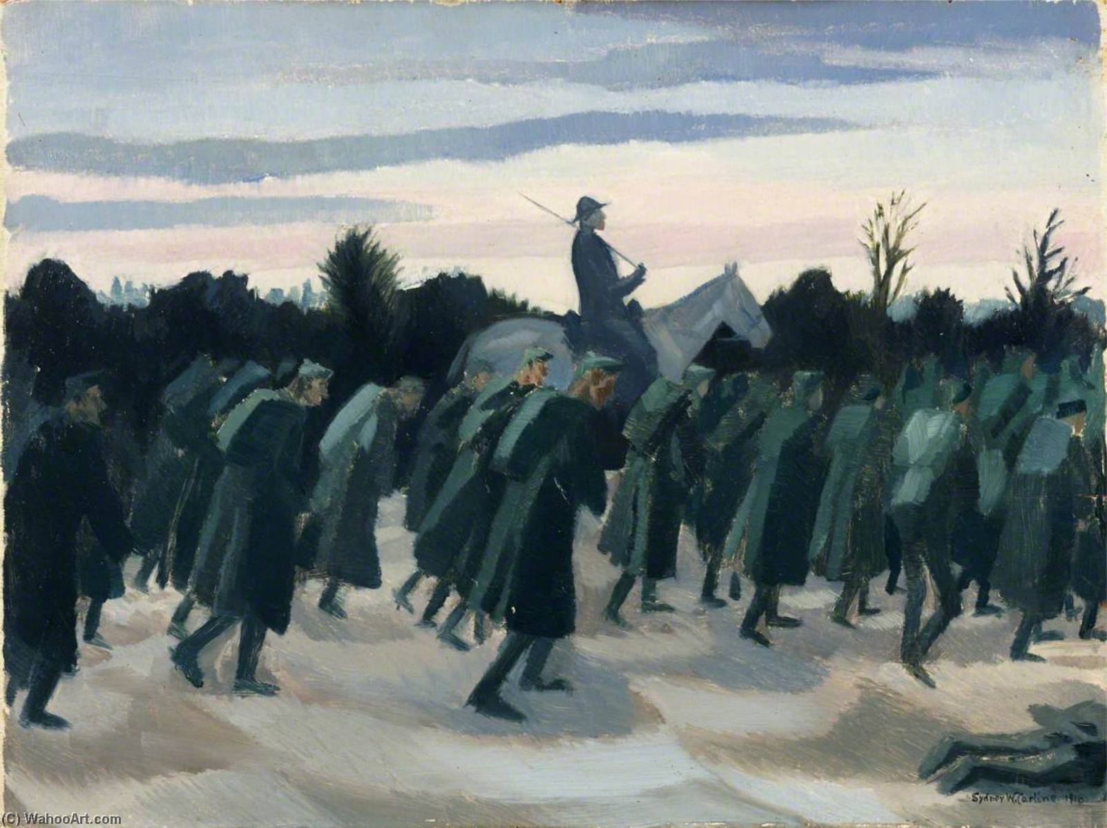 Austrian Prisoners Driven In From The Austrian Lines — Sydney William Carline
