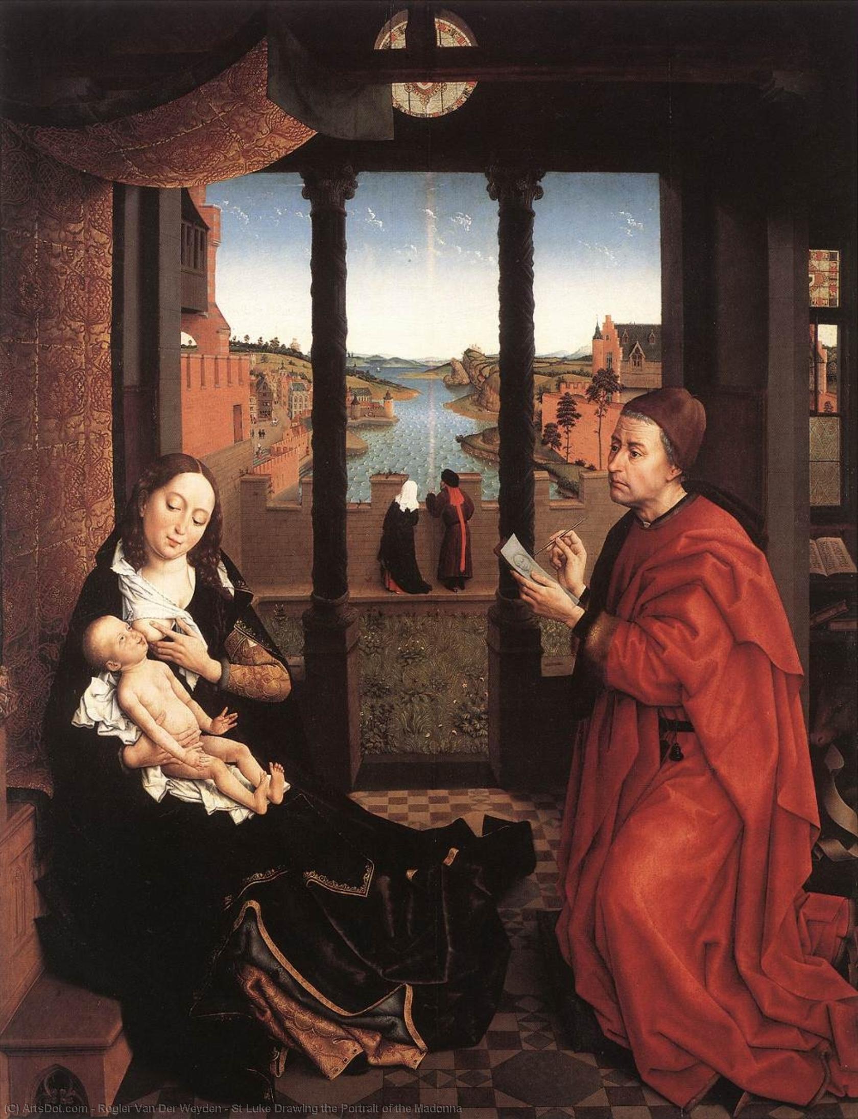 St Luke Drawing The Portrait Of The Madonna — Rogier Van Der Weyden