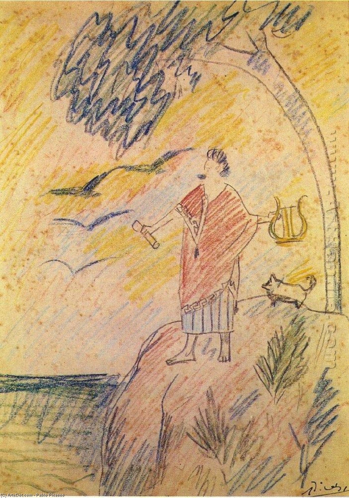 Sebastia Junyer-vidal As Rhapsode — Pablo Picasso