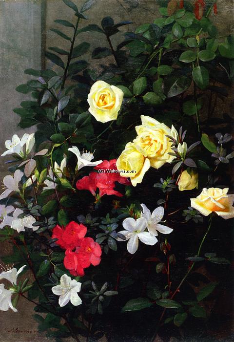 Roses And Azaleas — George Cochran Lambdin