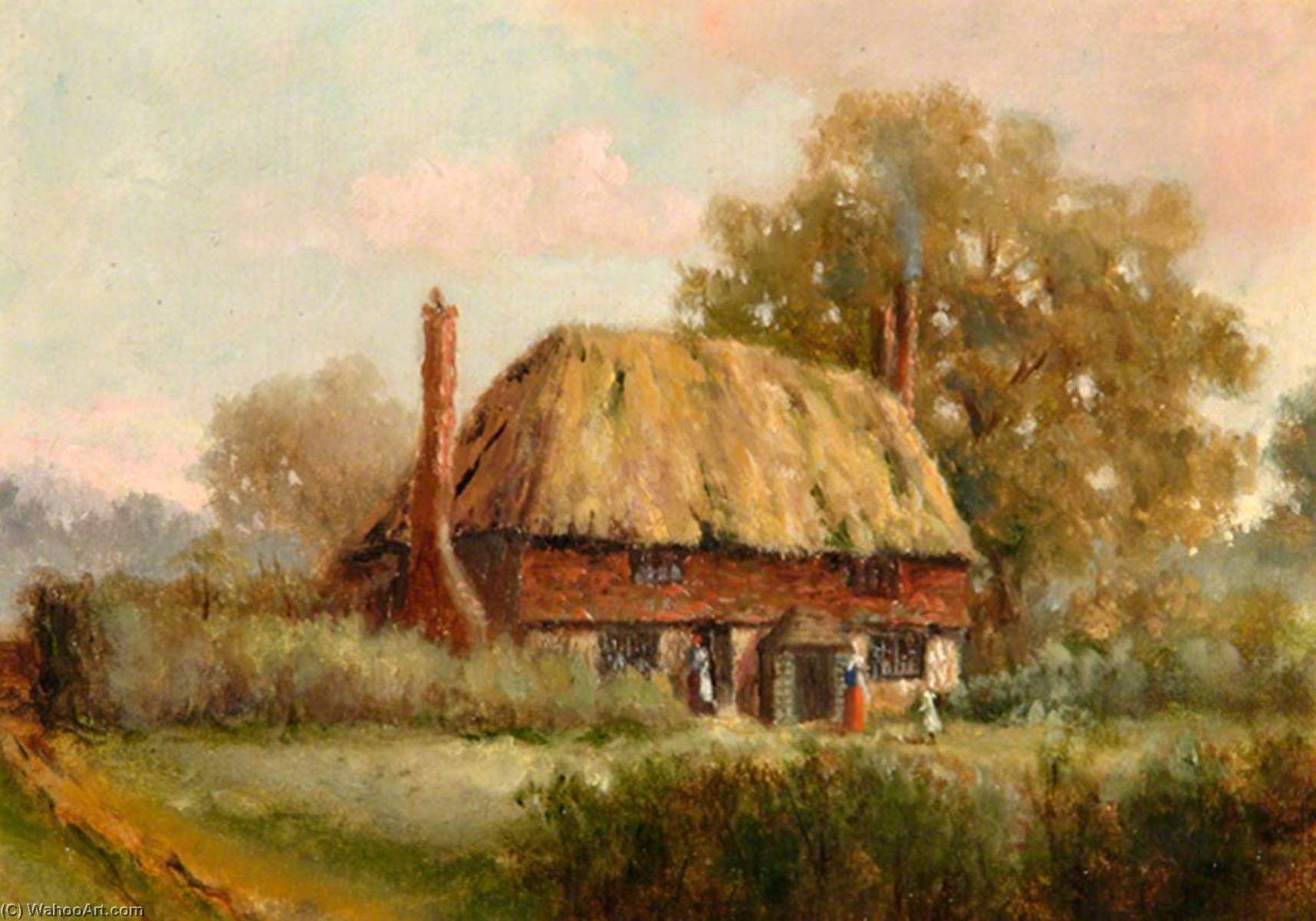 Cottage On The Corner Of Westhall Road And Ridley Road, Site Of 'teeton', The Artist's Home (demolished In 1898) — Charles Langton Lockton