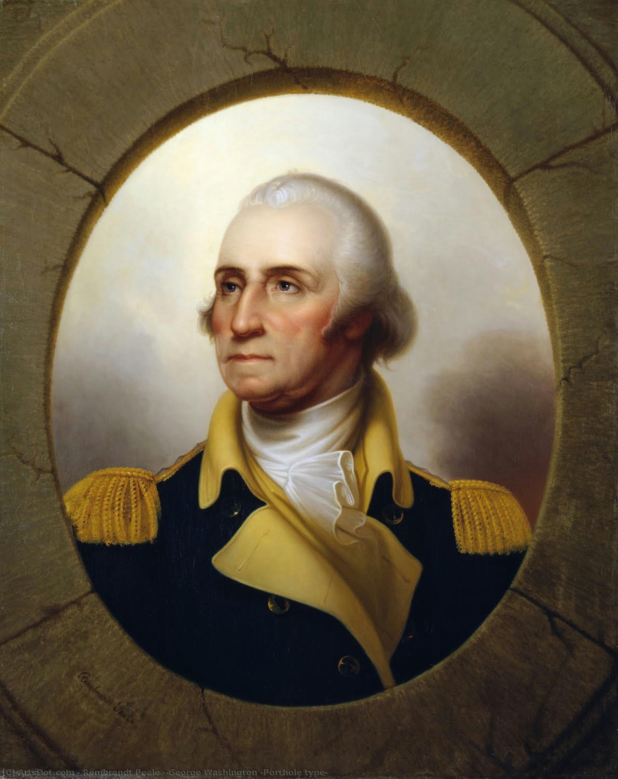 George Washington (porthole Type) — Rembrandt Peale