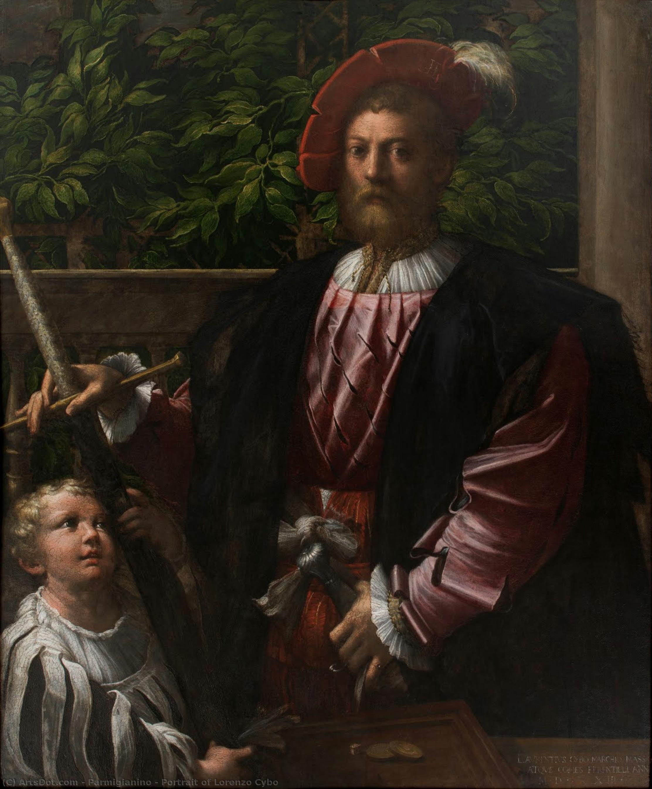 Portrait Of Lorenzo Cybo — Parmigianino