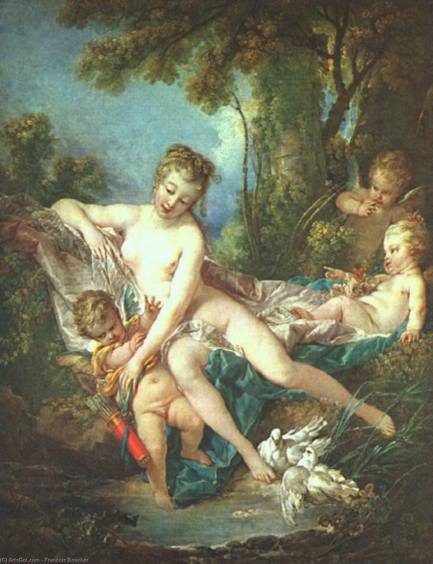 Venus Consoling Love — François Boucher