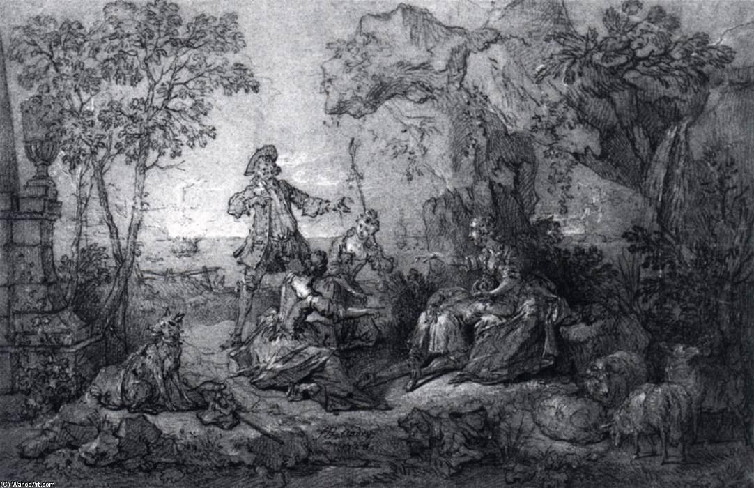 Hot Cockles (la Main Chaude) — Jean-baptiste Oudry