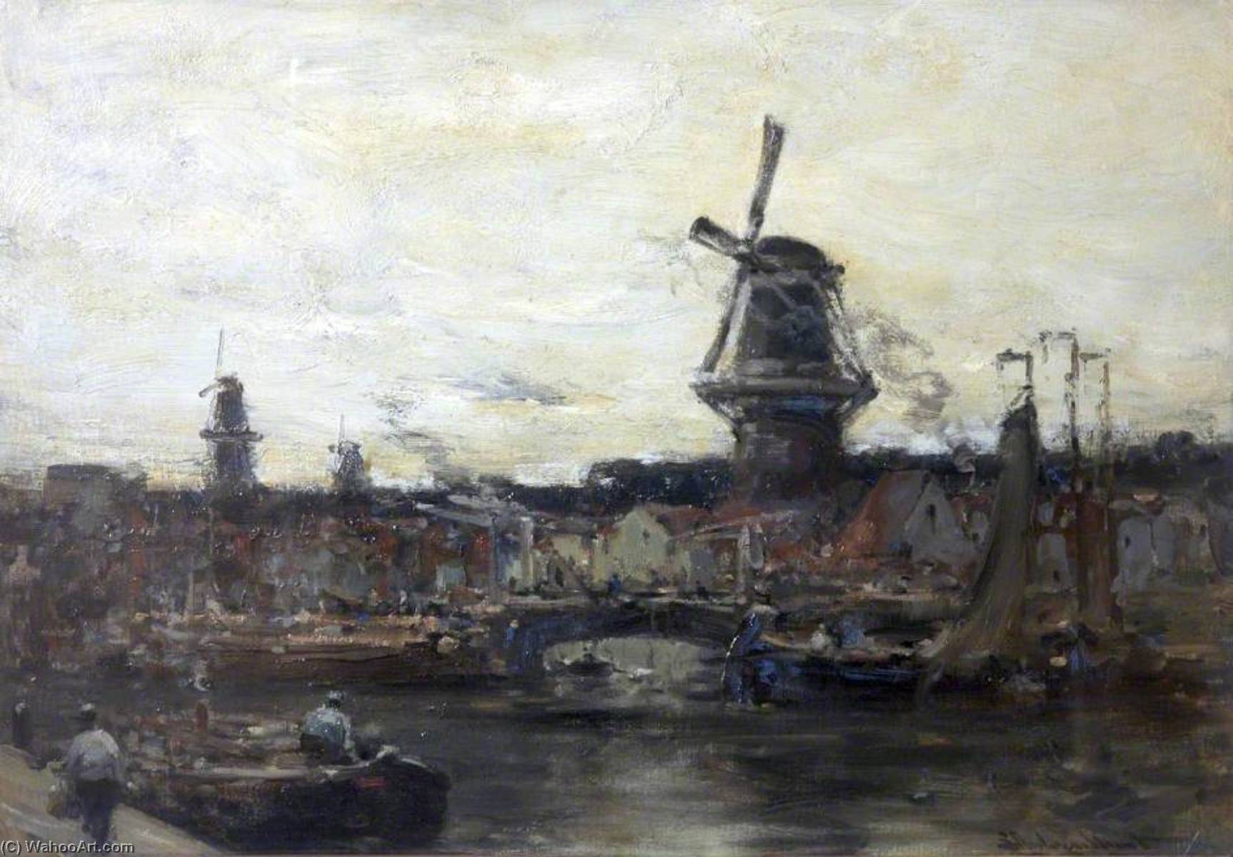 An Old Dutch Town — Edmund Aubrey Hunt