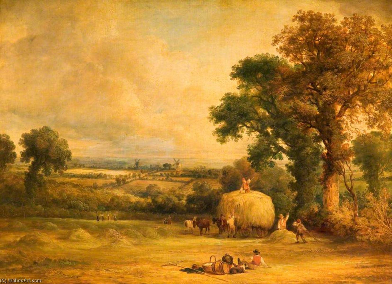 Loading The Hay Wagon — John F Tennant