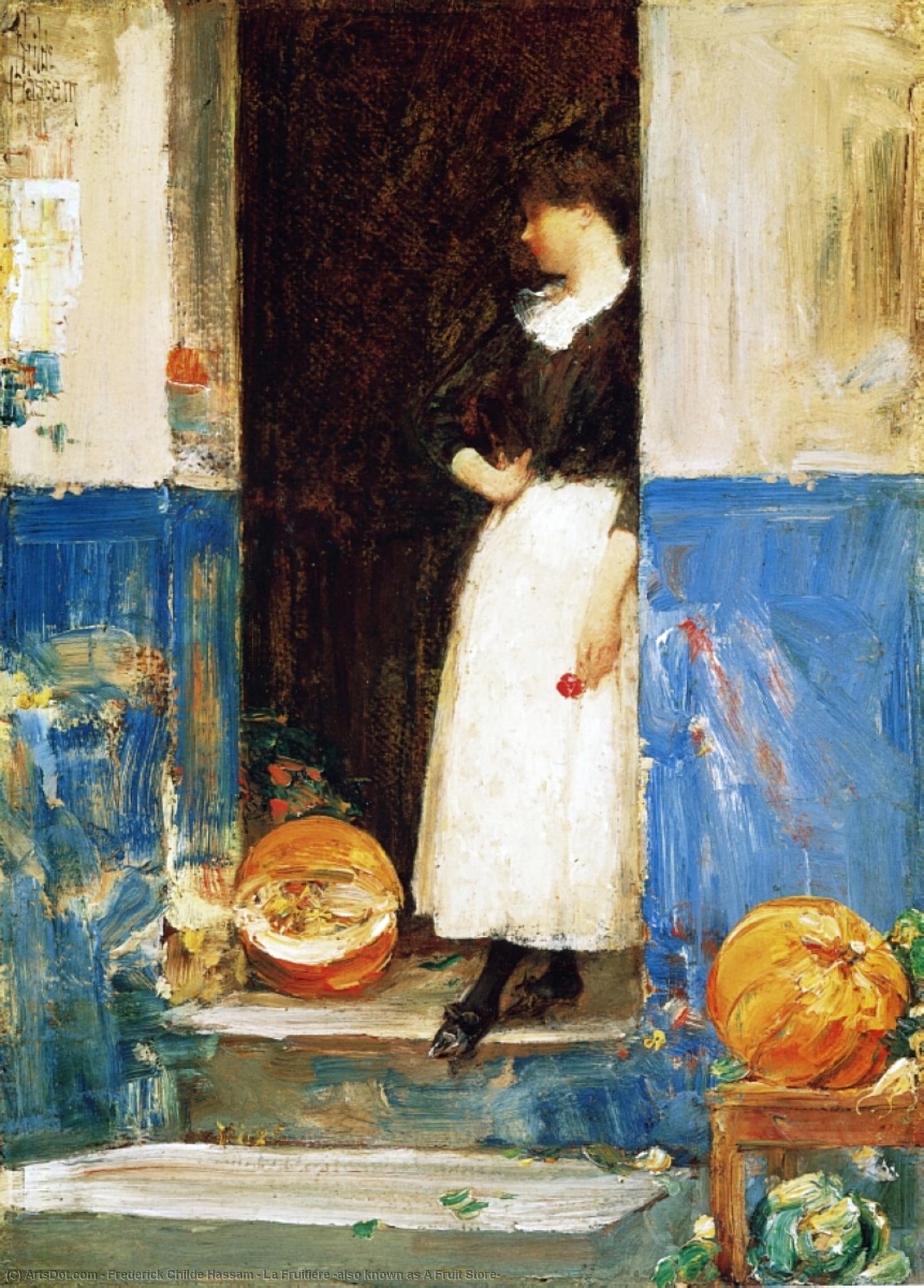 La Fruitiere (also Known As A Fruit Store) — Frederick Childe Hassam