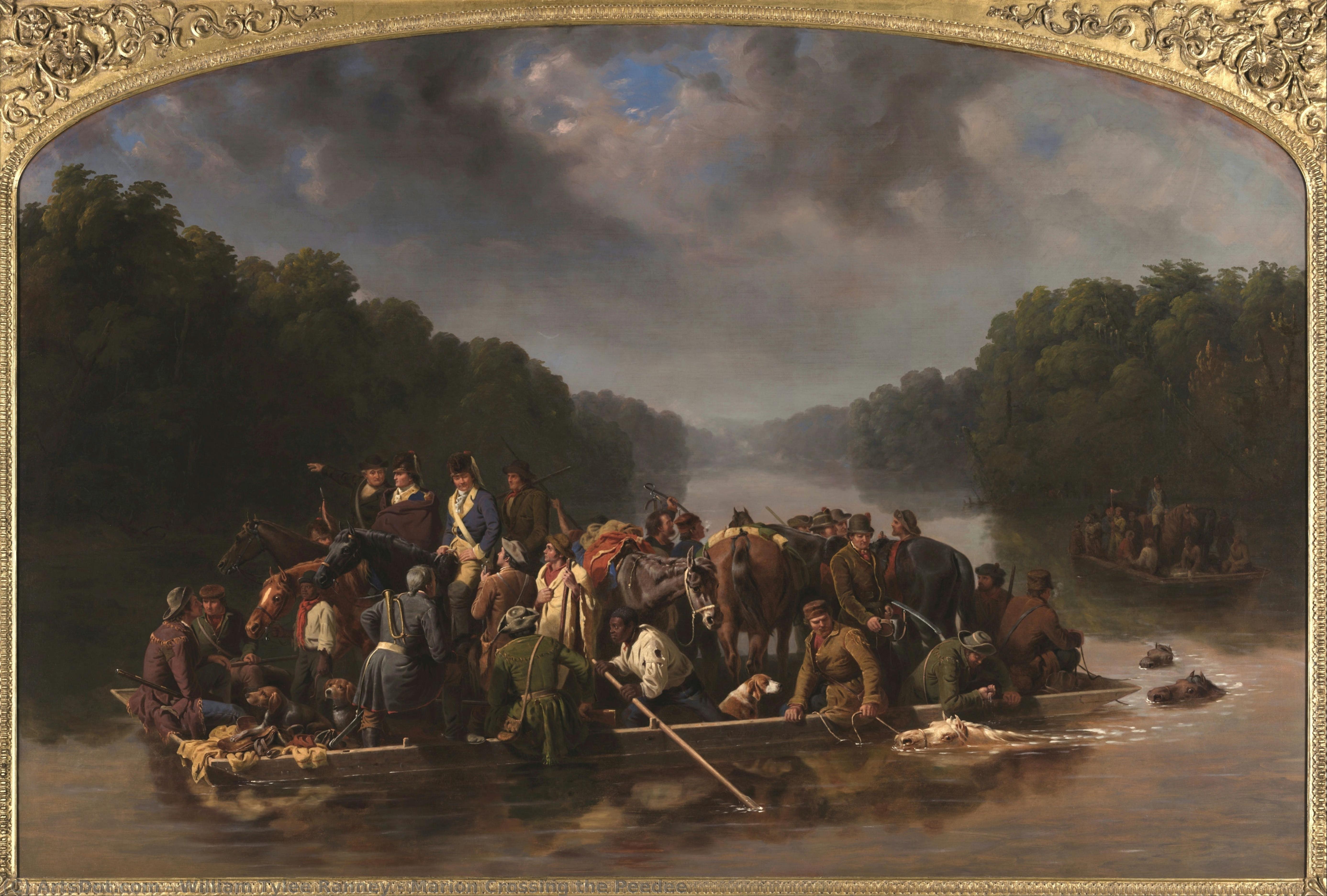 Marion Crossing The Peedee — William Tylee Ranney