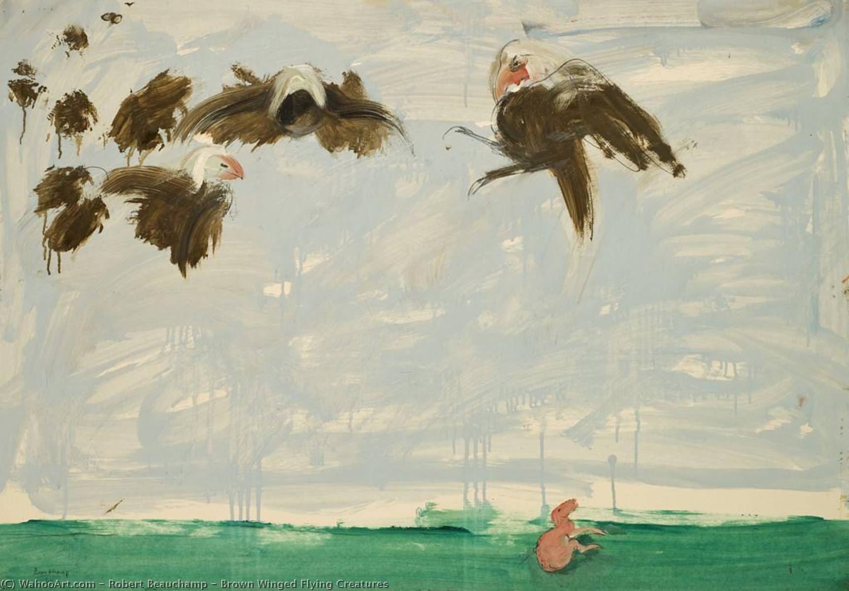 Brown Winged Flying Creatures — Robert Beauchamp
