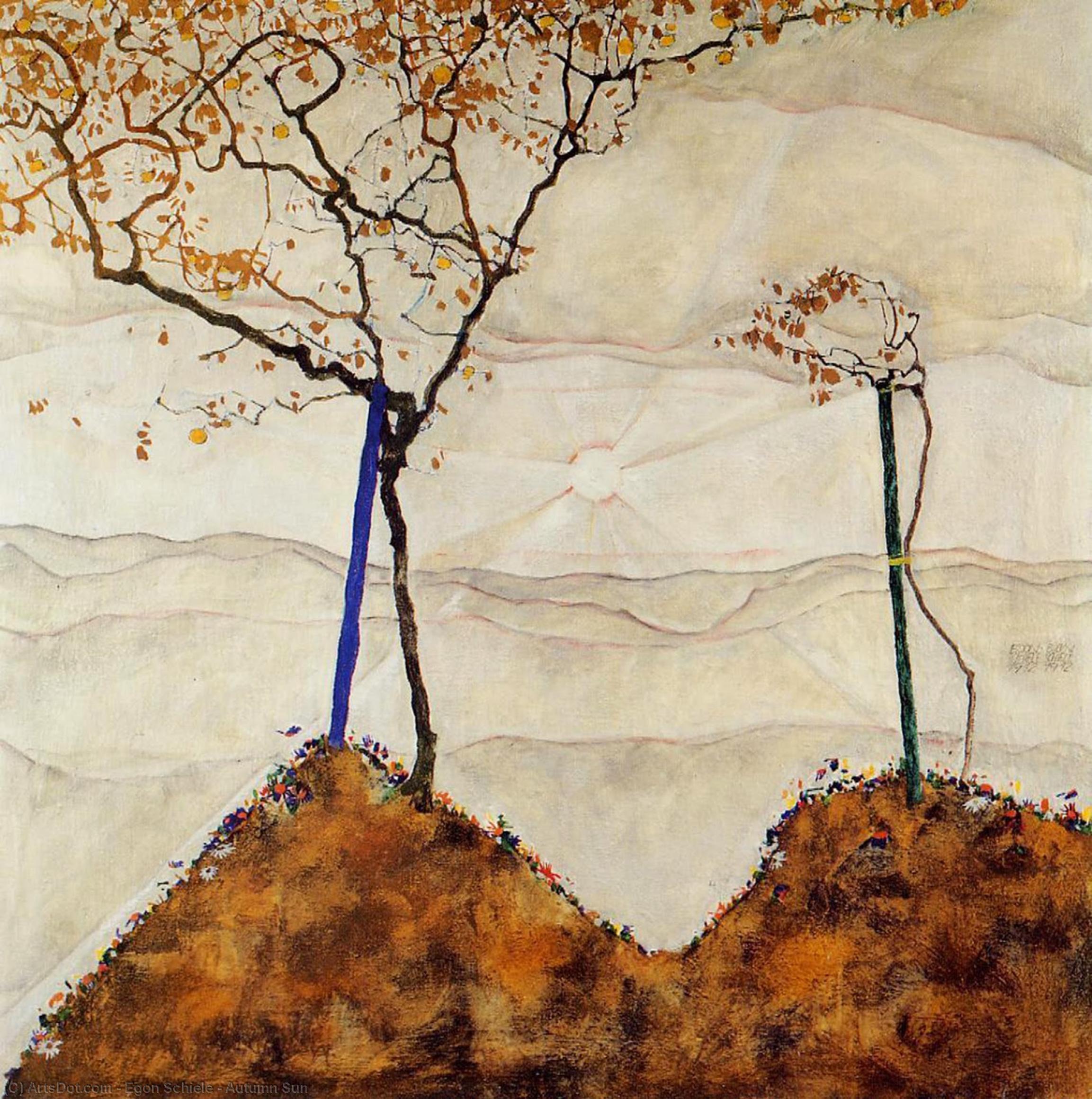 Autumn Sun — Egon Schiele