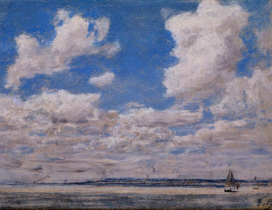 Seascape With Large Sky — Eugène Louis Boudin