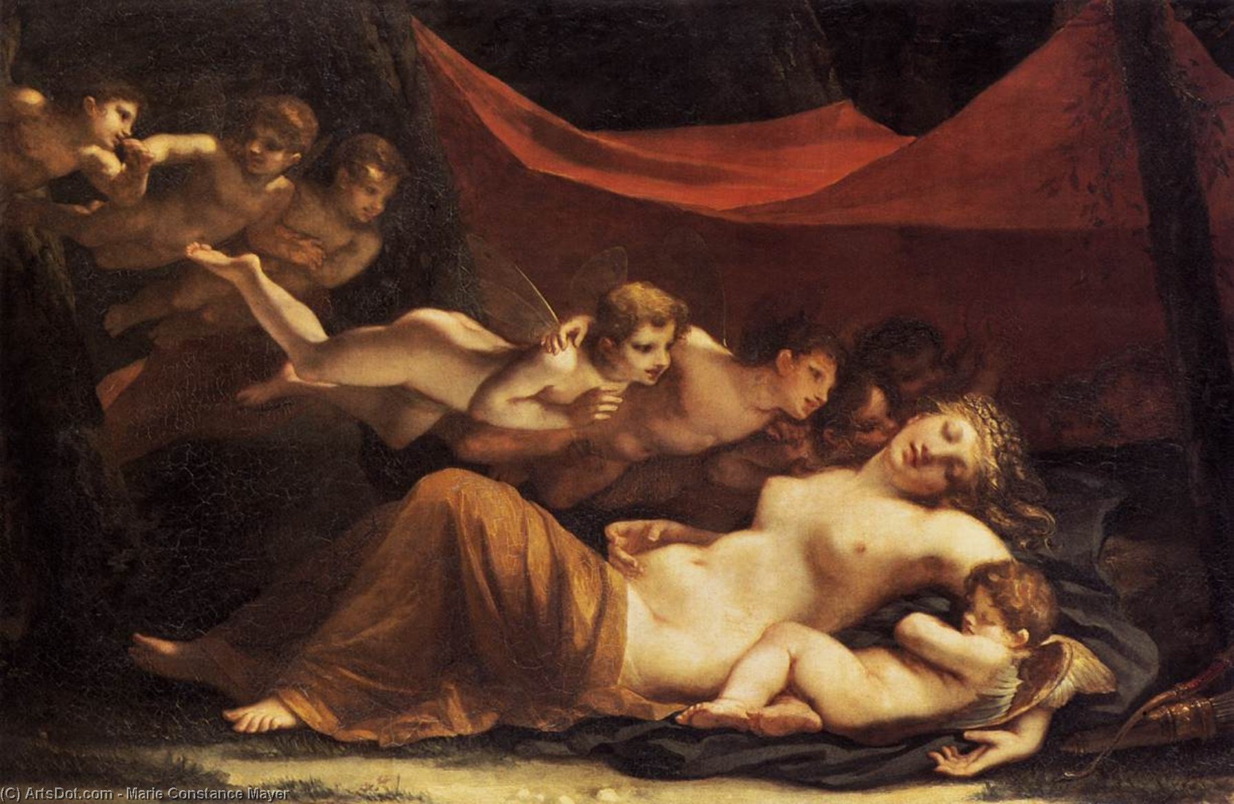 The Sleep Of Venus And Cupid — Marie Constance Mayer