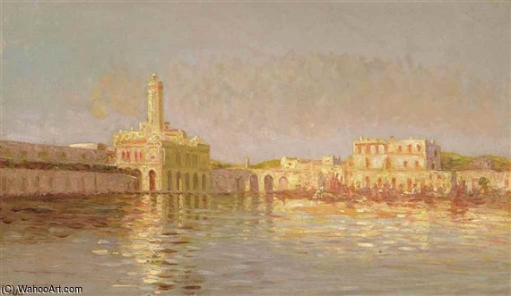 The Port Of Algiers — Ernst Carl Eugen Koerner