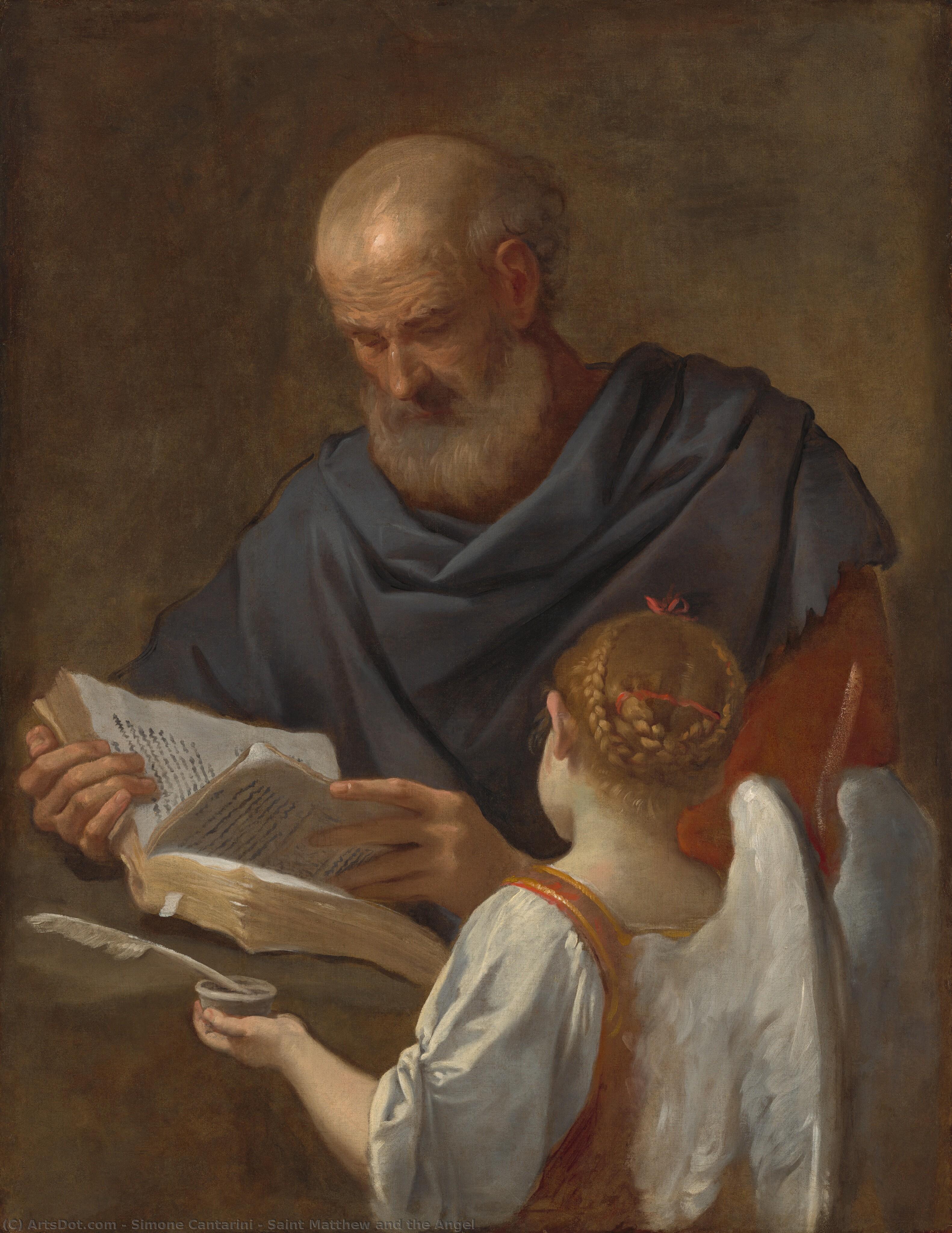 Saint Matthew And The Angel — Simone Cantarini