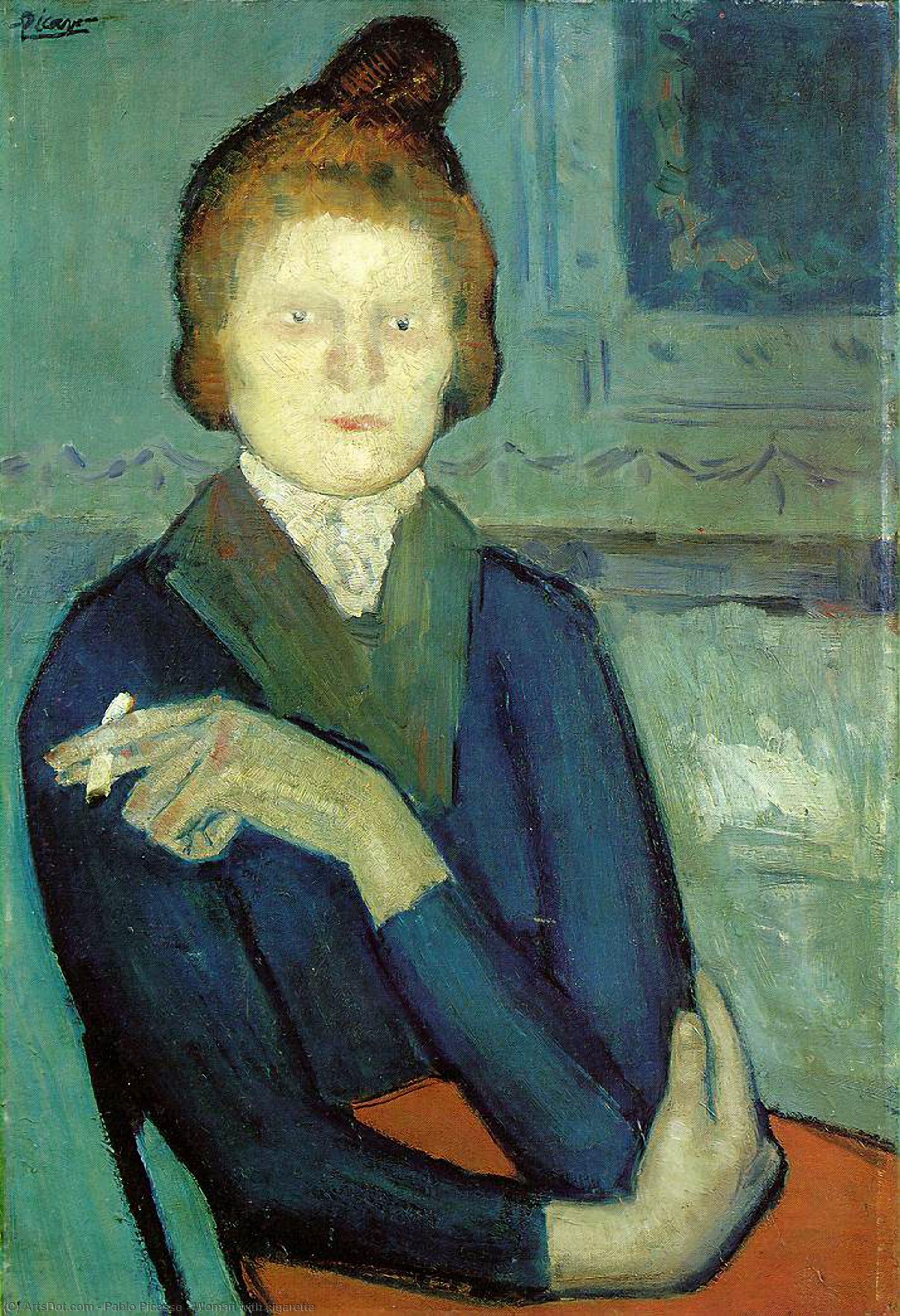 Woman With Cigarette — Pablo Picasso