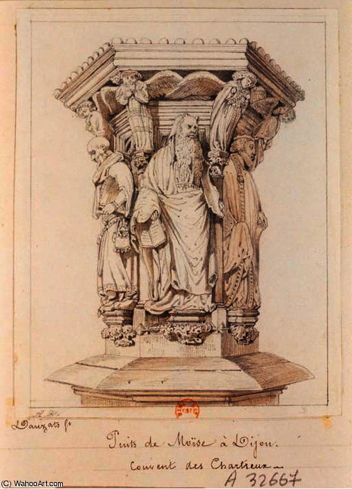 The Well Of Moses In Dijon, Carthusian Monastery — Adrien Dauzats