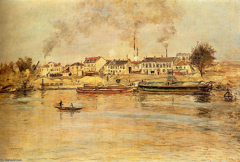 La Seine A Suresnes — Jean-françois Raffaelli