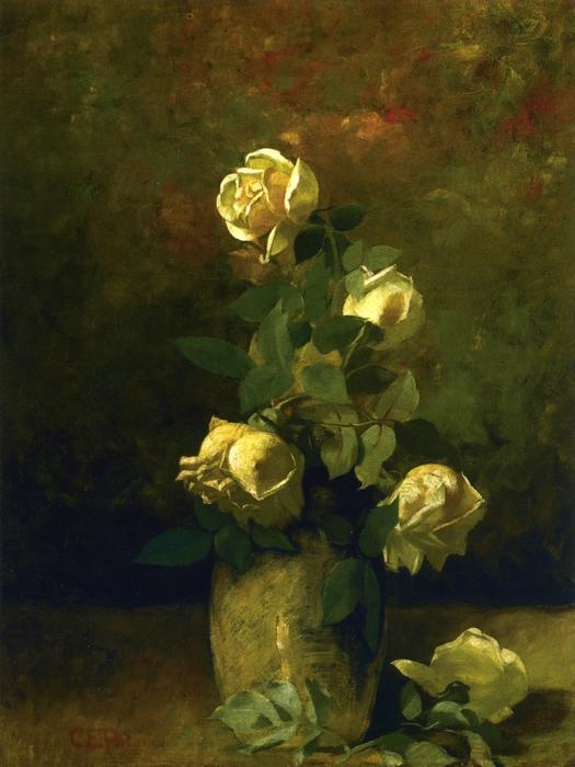 Yellow Roses In A Vase — Charles Ethan Porter
