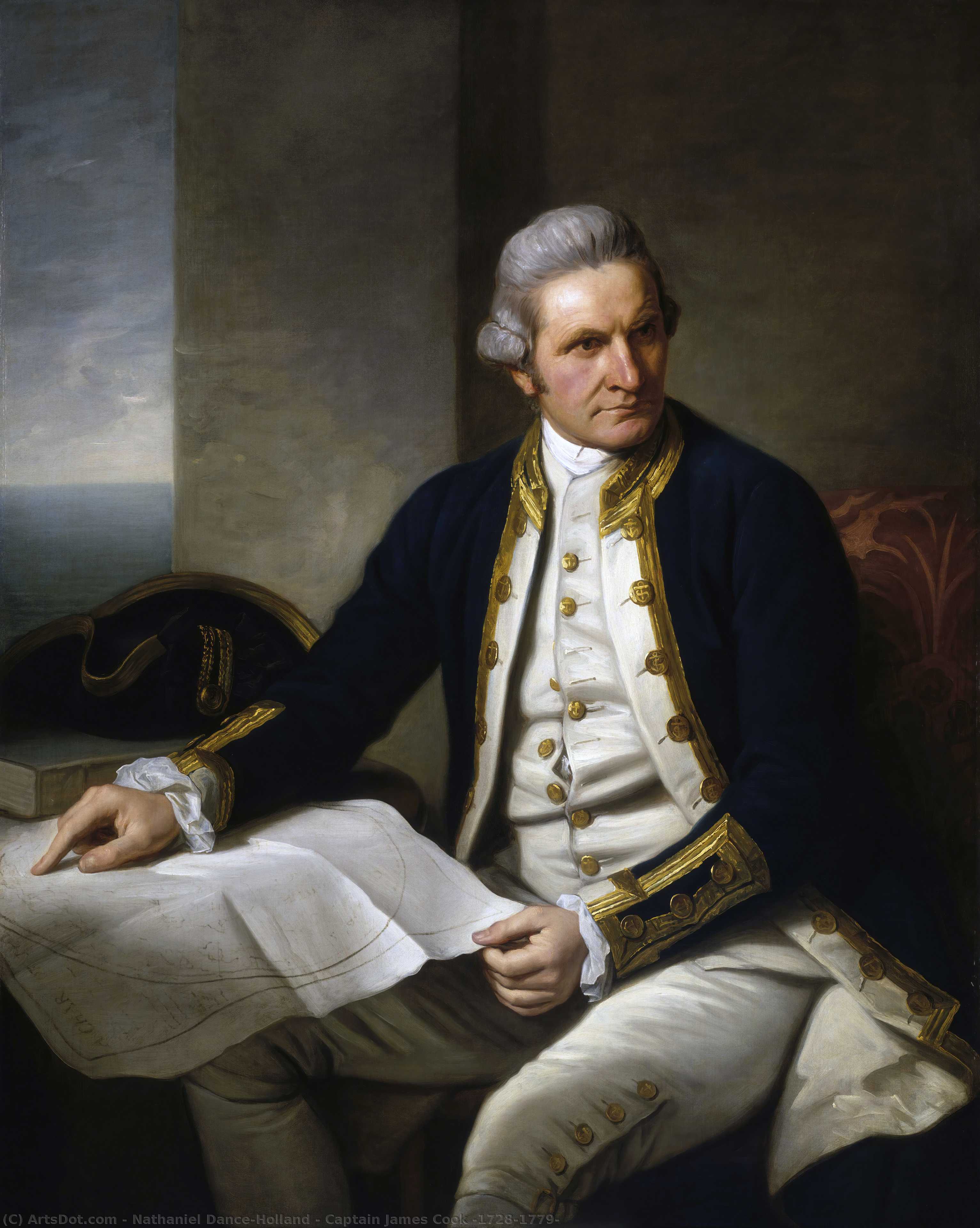 Captain James Cook (1728–1779) — Sir Nathaniel Dance Holland