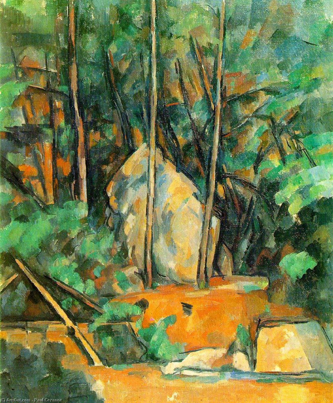 The Cistern In The Park At Chateau Noir — Paul Cézanne
