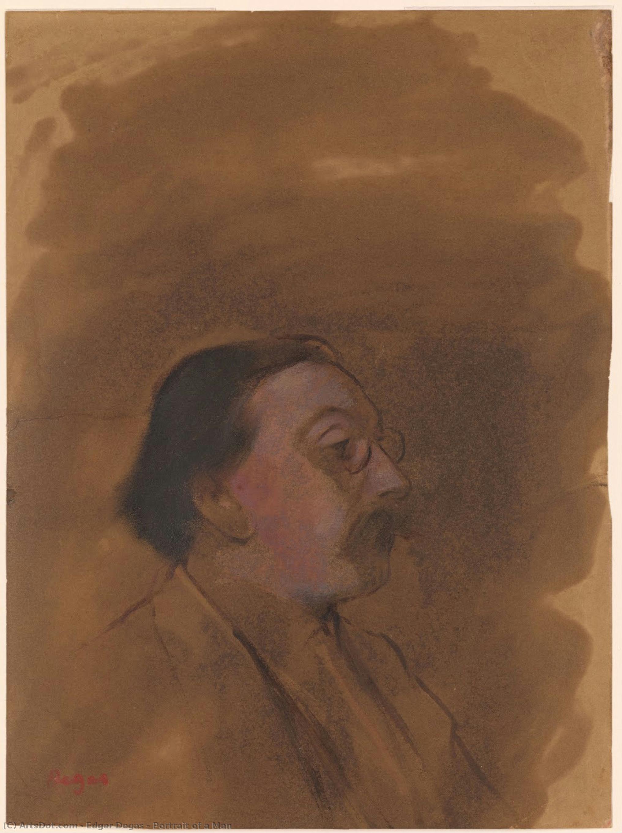 Portrait Of A Man — Hilaire-germain-edgar Degas