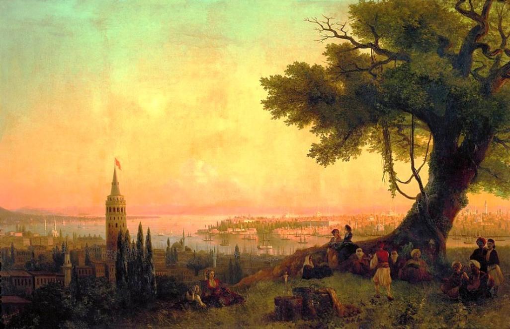 View Of Constantinople By Evening Light — Ivan Konstantinovich Aivazovsky