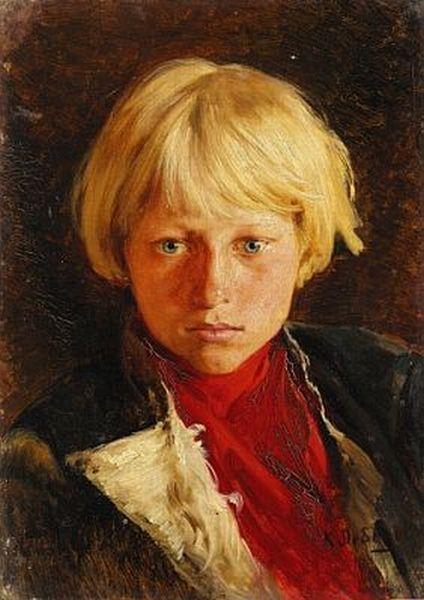 Portrait Of Boy — Klavdi Vasilievich Lebedev