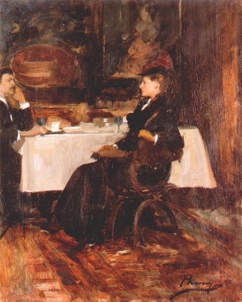 Mrs Adam At Dinner — Sir John Lavery