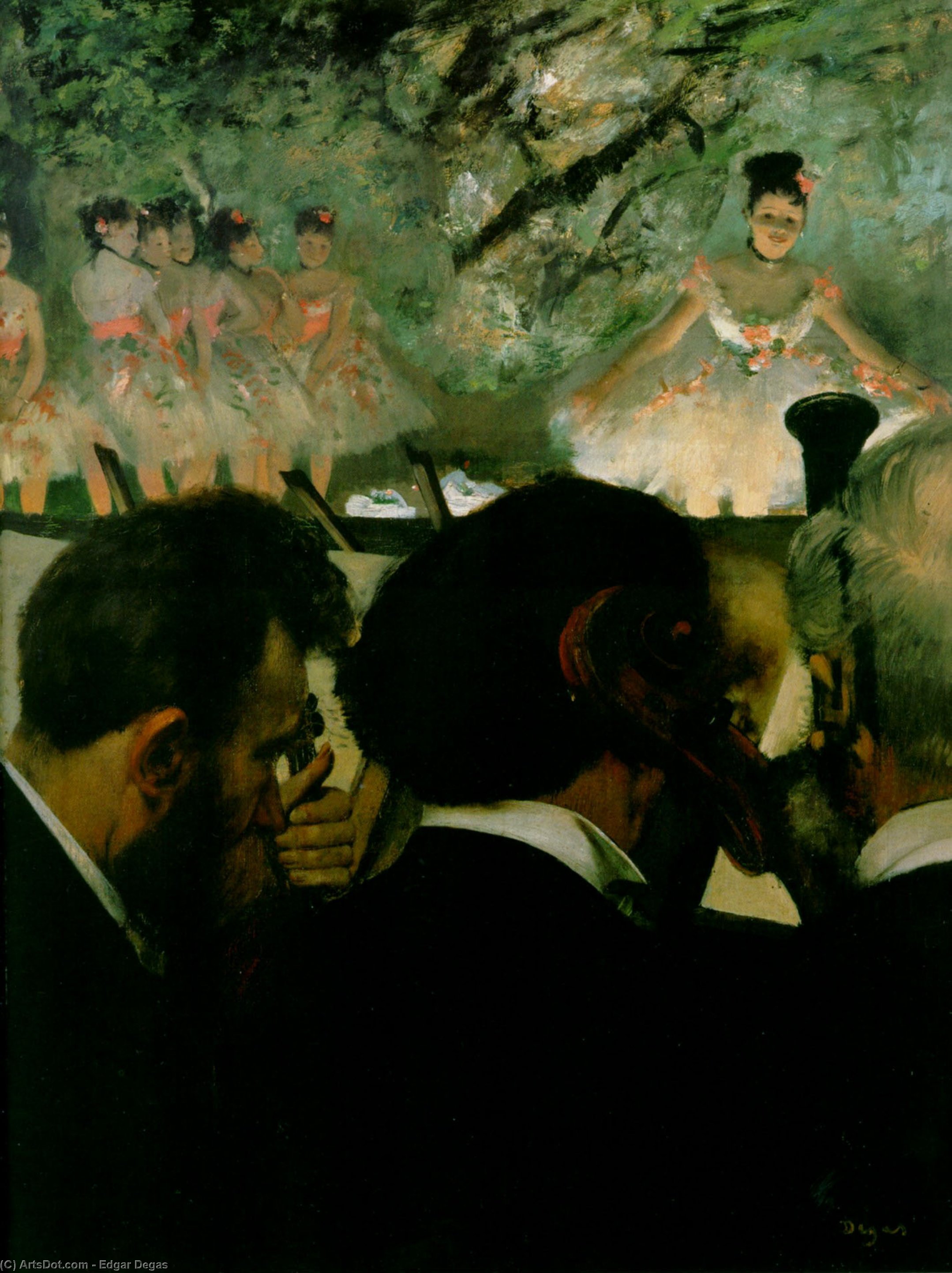 Musicians In The Orchestra — Edgar Degas