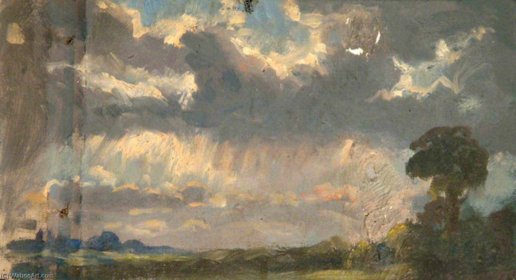 Tree And Heaped Clouds — Sidney Herbert Sime