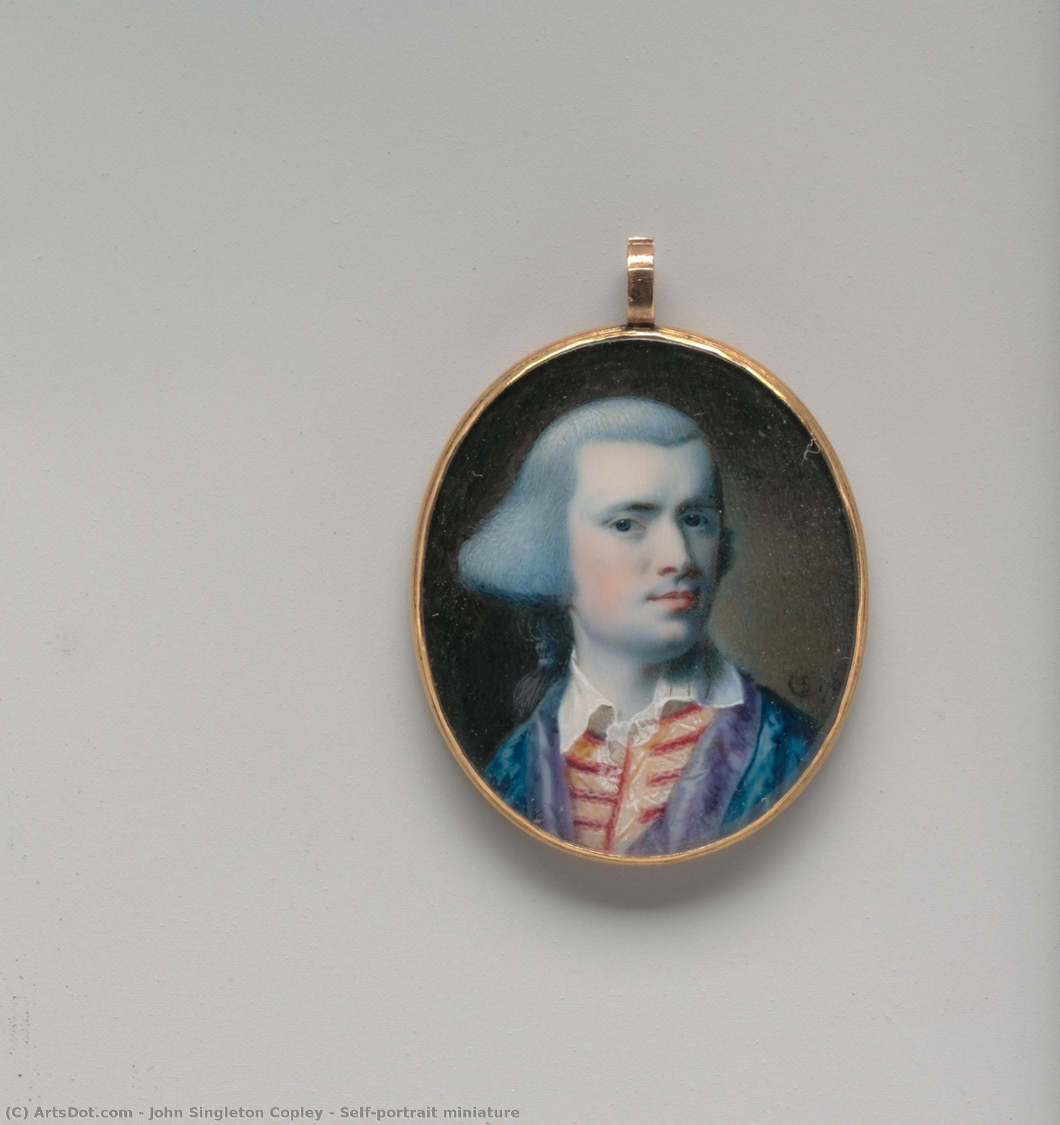 Self-portrait Miniature — John Singleton Copley