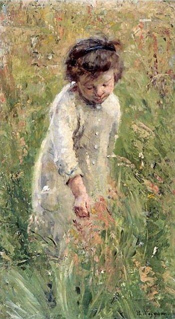 Picking Flowers — Bertha Wegmann