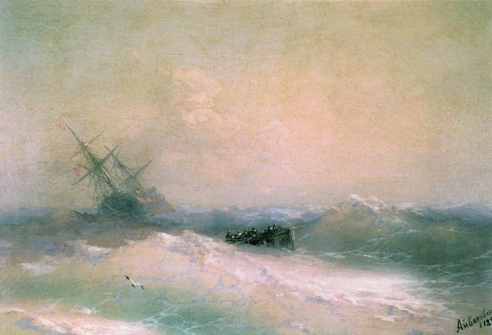 Storm At Sea — Ivan Konstantinovich Aivazovsky