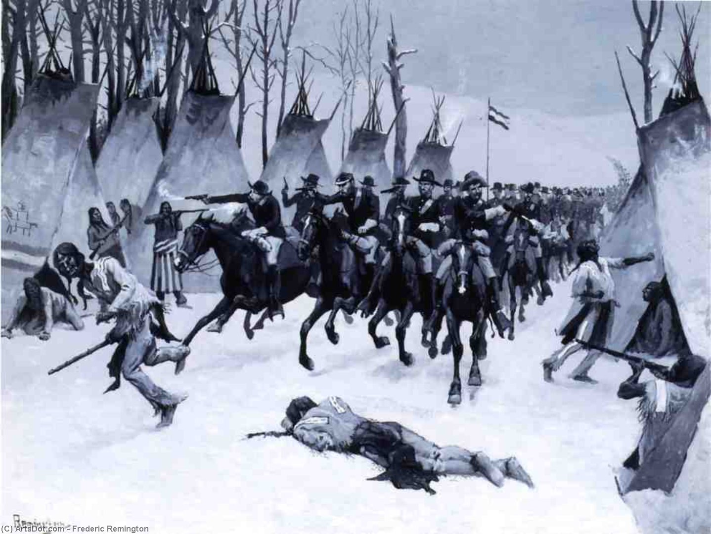 Battle Of Washita — Frederic Remington
