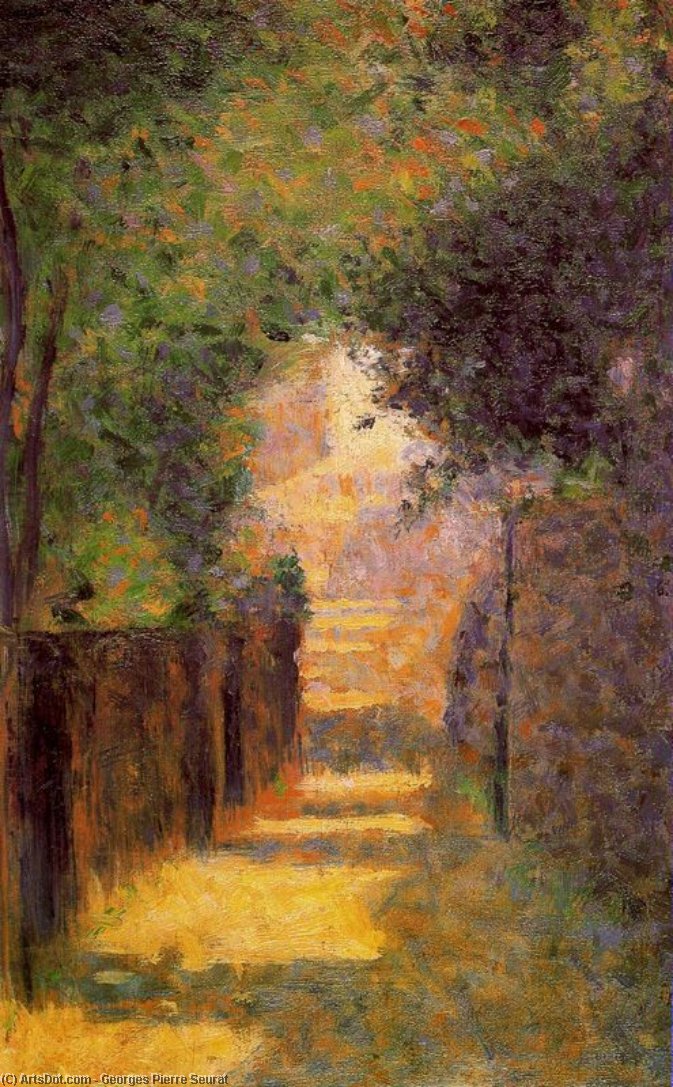 Paris, Rue Saint-vincent In Spring — Georges Seurat