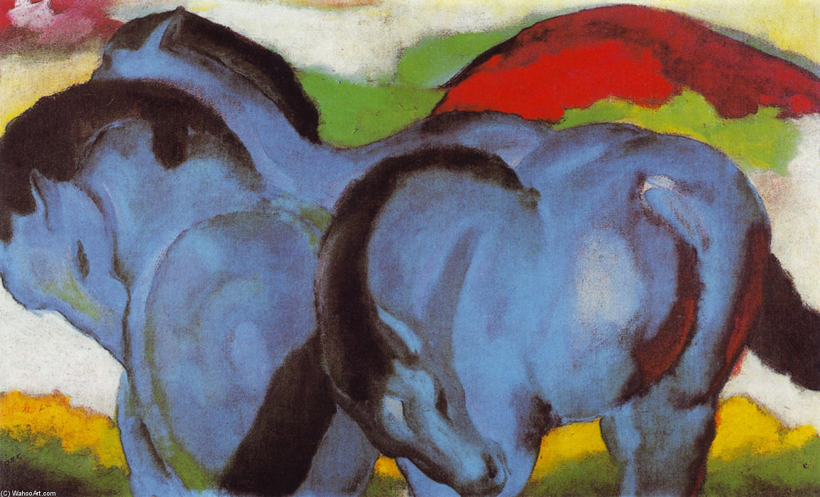The Little Blue Horses — Franz Marc